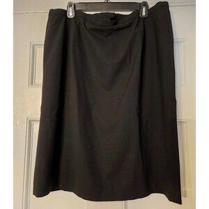 Lafayette 148 NY Black Pencil Skirt, Size 16